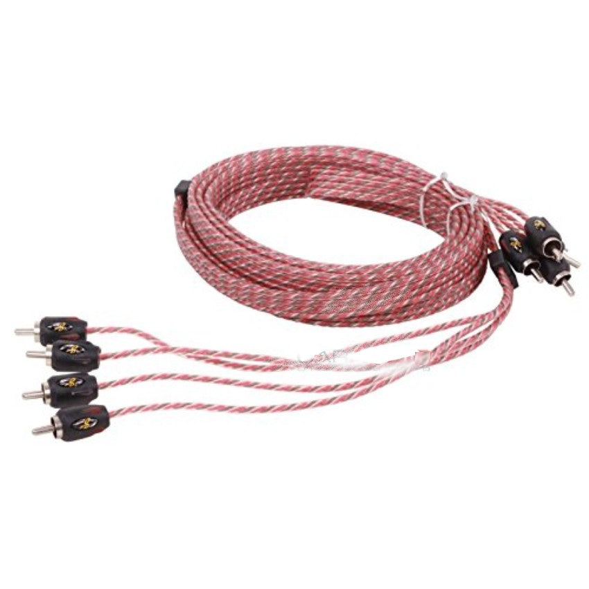Stinger Electronics 4000-serie vierkanaals RCA kabel