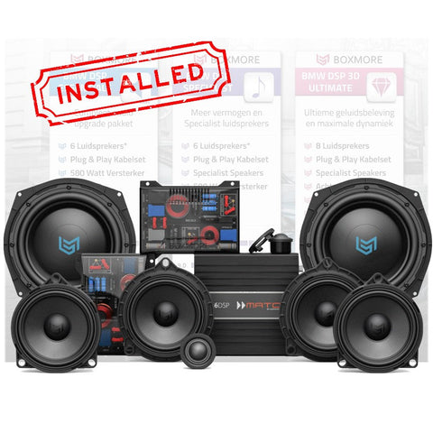 Boxmore autospecifieke audiopakketten