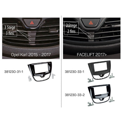 ACV 2DIN-radiopaneel Opel Karl